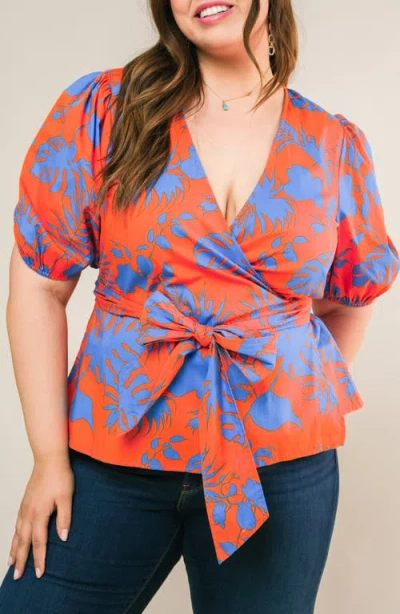 Flying Tomato Sign Me Up Woven Top In Orange