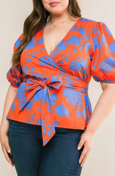 Flying Tomato Sign Me Up Woven Top In Orange