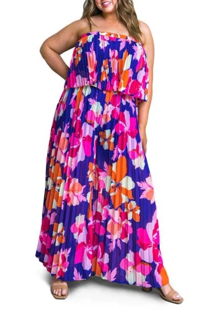 Flying Tomato Pleated Woven Jumpsuit