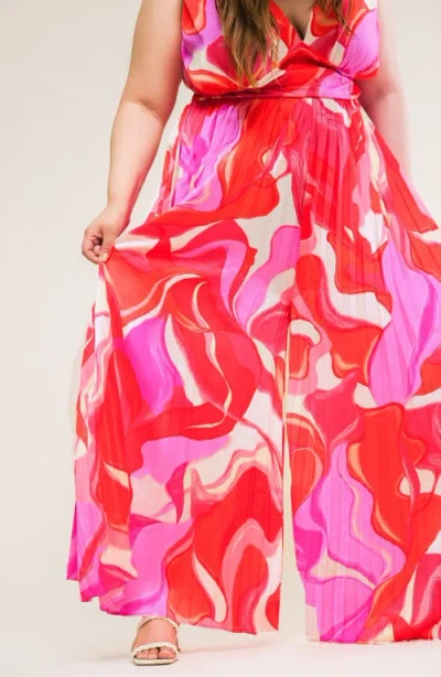 Flying Tomato Print Woven Jumpsuit