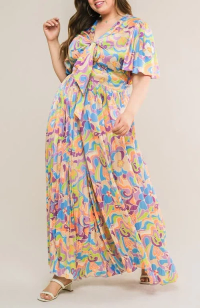 Flying Tomato Print Woven Jumpsuit