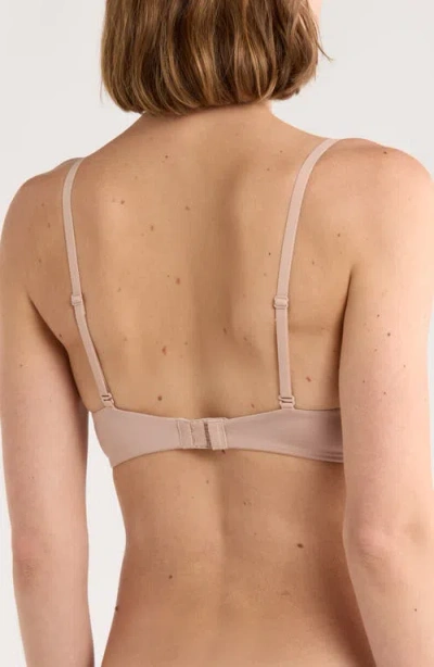 Calvin Klein Pure Micro Demi Bra In Neutral
