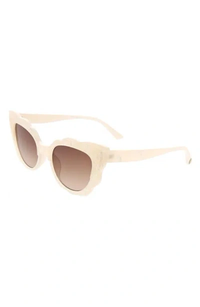 Bcbg 53mm Scalloped Cat Eye Sunglasses