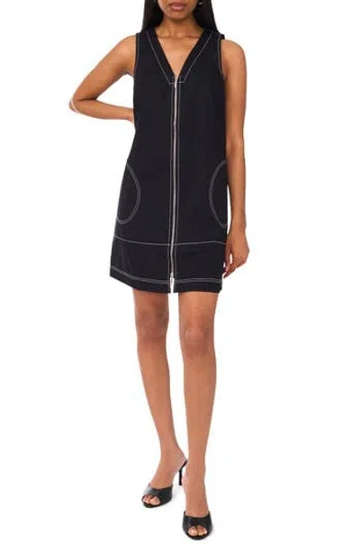 Halogen ® Sleeveless Zip Through A-line Minidress