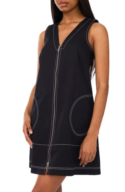 Halogen ® Sleeveless Zip Through A-line Minidress