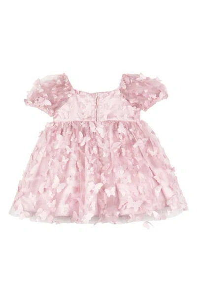 Rare Editions 3d Butterfly Puff Sleeve & Bloomers Set In Pink
