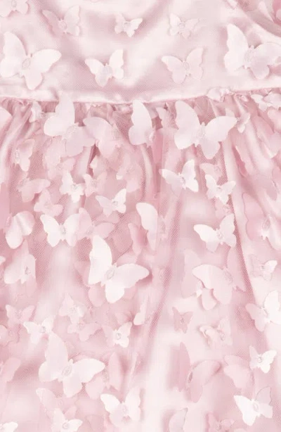 Rare Editions 3d Butterfly Puff Sleeve & Bloomers Set In Pink