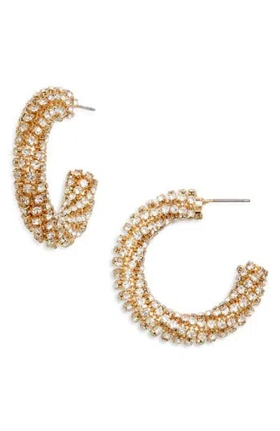 Tasha Crystal Hoop Earrings