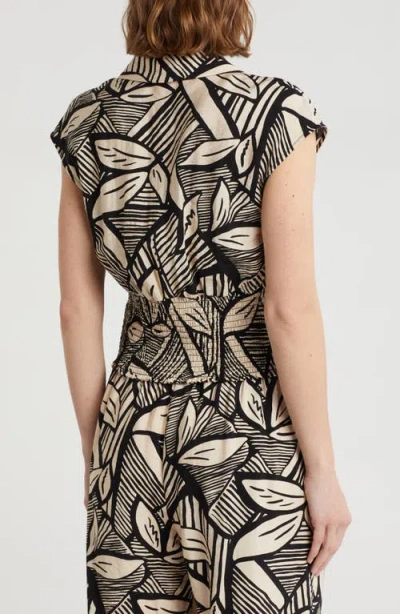 Pleione Patterned Camp Shirt In Multi