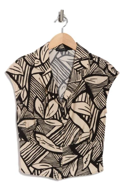 Pleione Patterned Camp Shirt In Multi