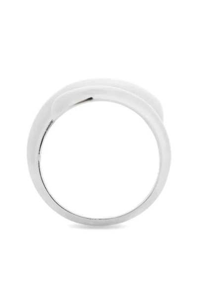 Argento Vivo Asymmetric Concave Ring
