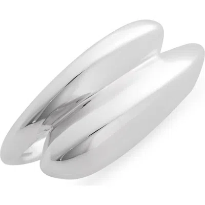 Argento Vivo Asymmetric Concave Ring