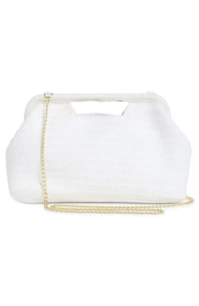Collection Xiix Cutout Handle Straw Clutch