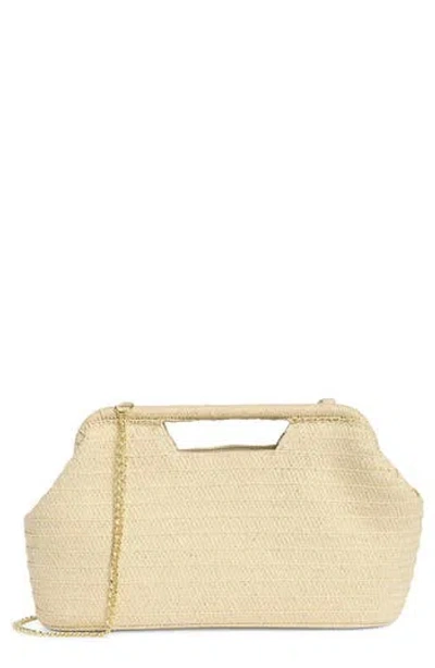 Collection Xiix Cutout Handle Straw Clutch