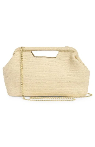 Collection Xiix Cutout Handle Straw Clutch
