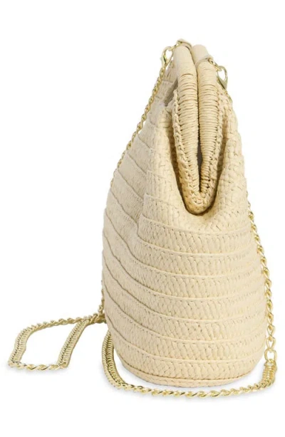 Collection Xiix Cutout Handle Straw Clutch