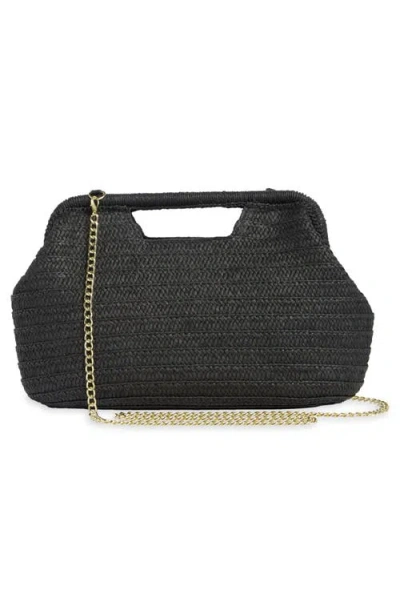 Collection Xiix Cutout Handle Straw Clutch