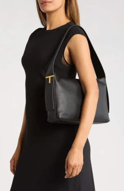 T Tahari Pebble Faux Leather Shoulder Bag