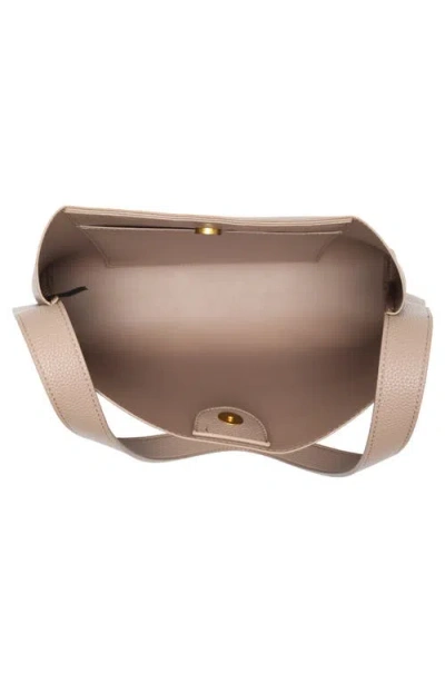 T Tahari Flange Faux Leather Shoulder Bag
