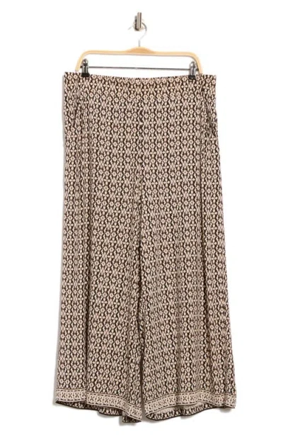 Max Studio Print Crop Wide Leg Pants