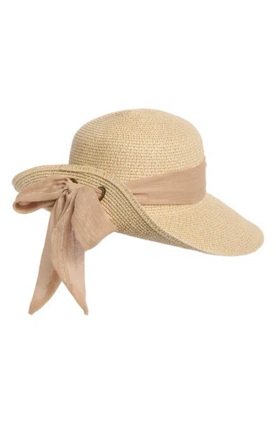 Nine West Metallic Bow Floppy Hat