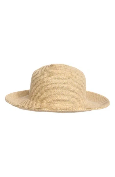 Nine West Downturn Straw Floppy Hat