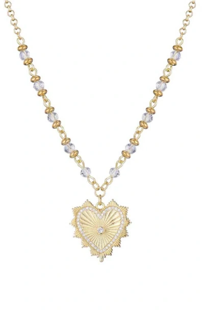 Adornia Cubic Zirconia Heart Pendant Necklace