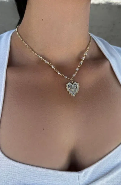 Adornia Cubic Zirconia Heart Pendant Necklace