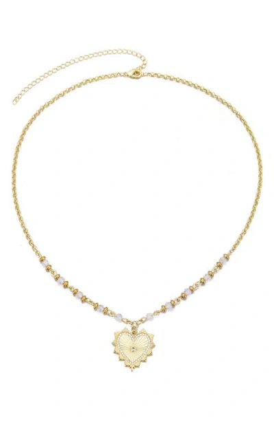 Adornia Cubic Zirconia Heart Pendant Necklace