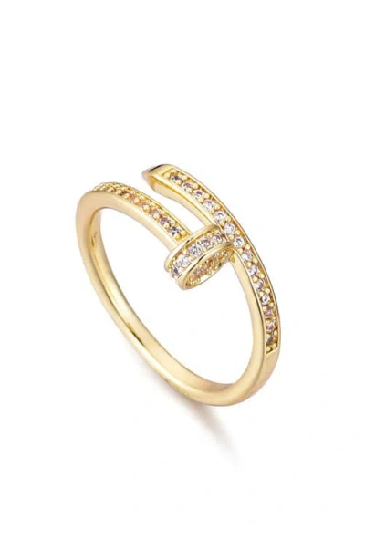 Adornia Cz Nail Bypass Ring