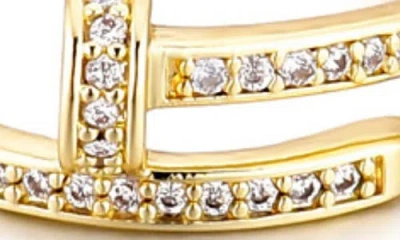 Adornia Cz Nail Bypass Ring