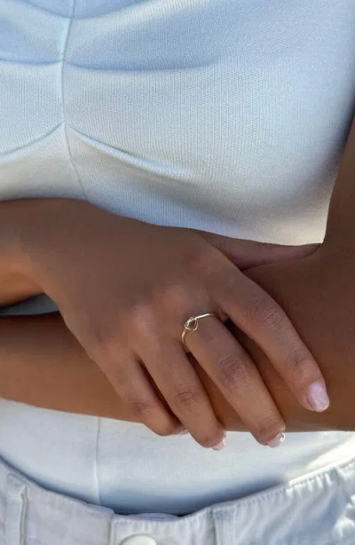 Adornia Knotted Heart Ring