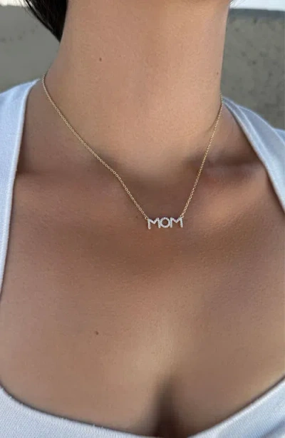 Adornia Cubic Zirconia Mom Necklace