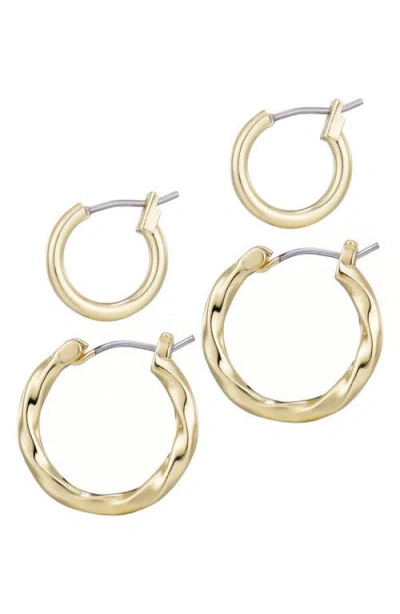 Adornia Set Of 2 Hoop Earrings