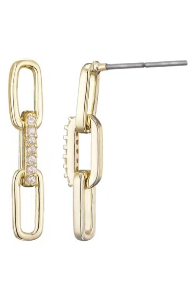 Adornia Cubic Zirconia Mini Paperclip Drop Earrings