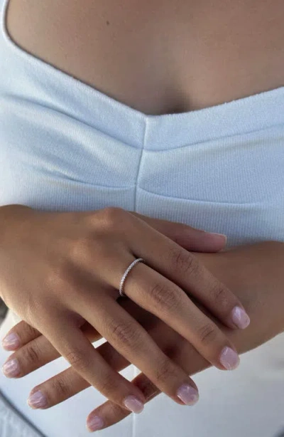 Adornia Fine Pavé Cz Eternity Band Ring