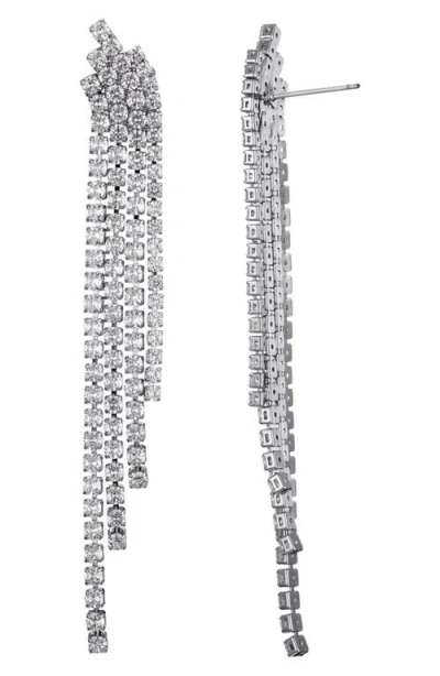 Adornia Crystal Cascading Drop Earrings