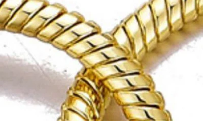 Adornia 14k Plated Interlocking Rope Chain Bracelet In Gold
