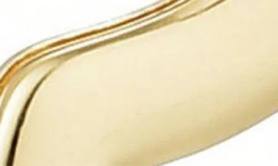 Adornia 14k Gold Plated Clover Hoop Earrings