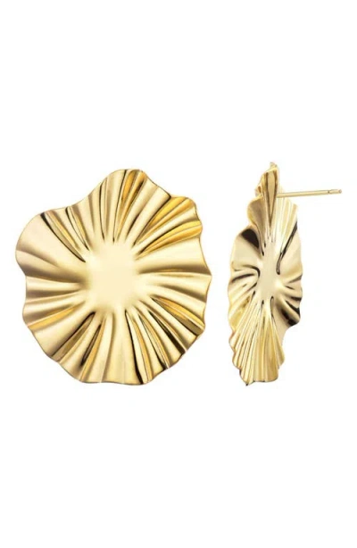 Adornia Sunray Round Earrings
