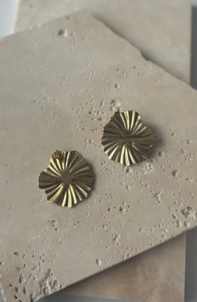Adornia Sunray Round Earrings