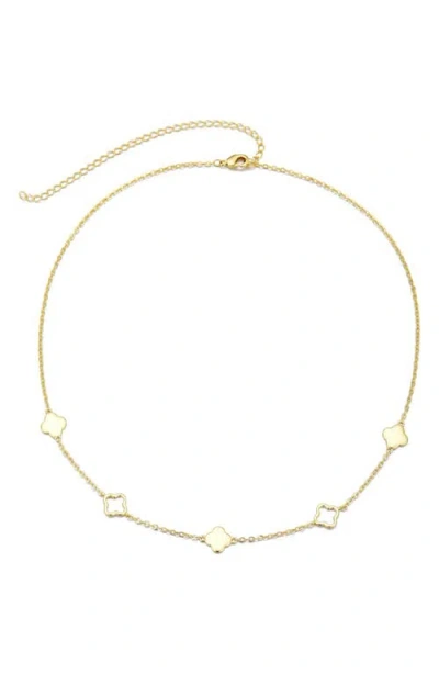 Adornia Clover Station Necklace