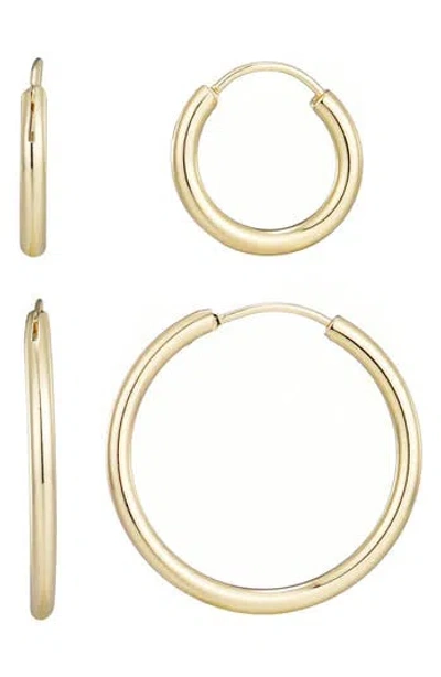 Adornia Set Of 2 Endless Hoop Earrings