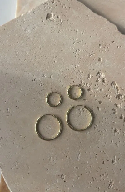 Adornia Set Of 2 Endless Hoop Earrings