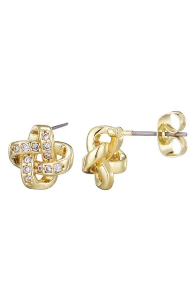 Adornia Twisted Knot Stud Earrings