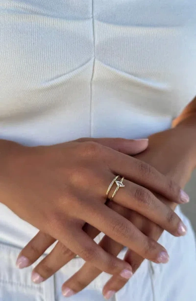 Adornia Set Of 2 Cz Rings
