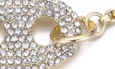 Adornia 14k Plated Cz Crystal Mariner Link Bracelet