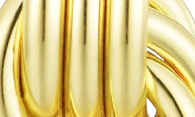 Adornia Gold Plated Doorknocker Stud Earrings In Gold