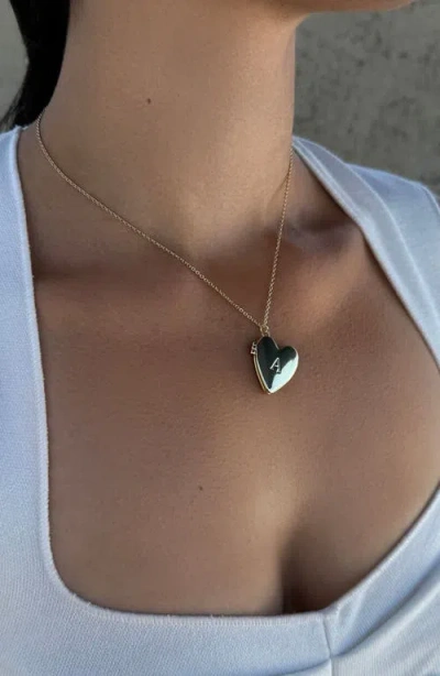 Adornia Initial Heart Pendant Necklace