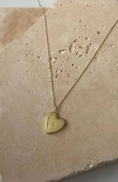 Adornia Initial Heart Pendant Necklace